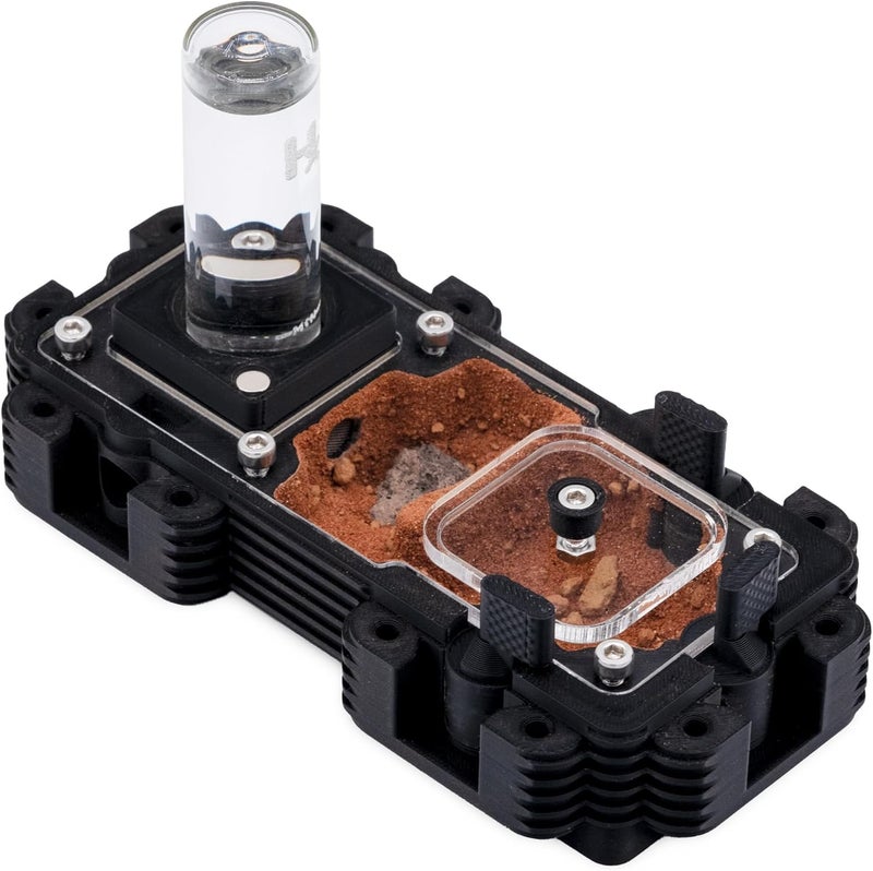 Ant Dimension Ant Farm Natura Module 2:1 – Perfect for Queens and Small Colonies – Professional Formicarium, Modular and Adaptable to Many Species (Red) - Image 1